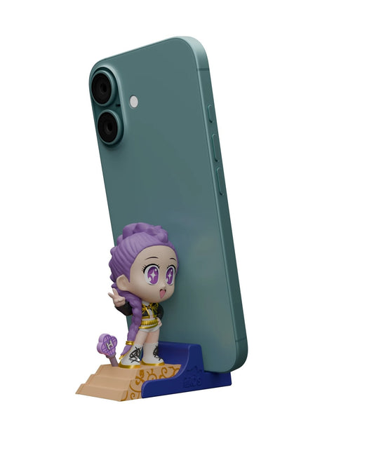 Golden Rumi Phone Stand Collectible – K-Pop Demon Hunters, Peekos