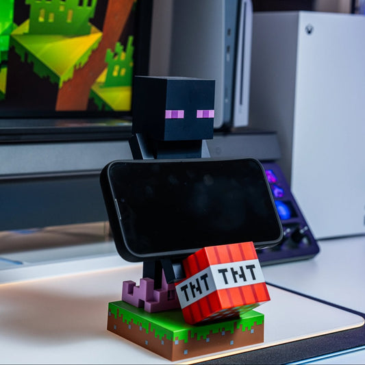 Enderman Controller Holder & Phone Stand – Minecraft, Cable Guys