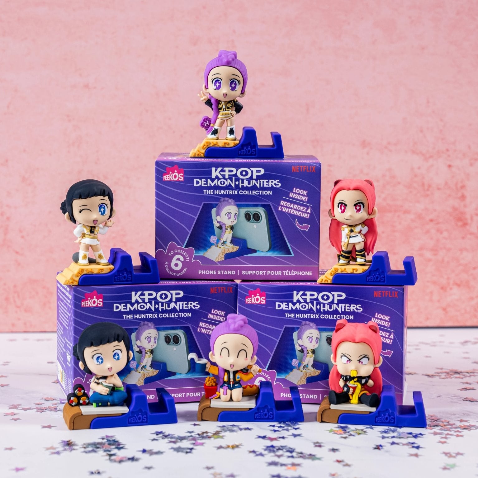 K-Pop Demon Hunters Peeko Phone Stand Collectibles - K-Pop Demon Hunters, Peekos