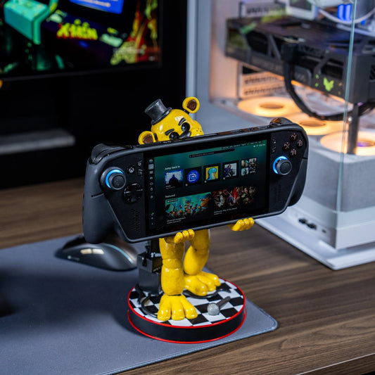 XL Golden Freddy Controller Holder for Gaming Devices, iPad, and Portable Consoles - Five Nights at Freddy's, Cable Guys