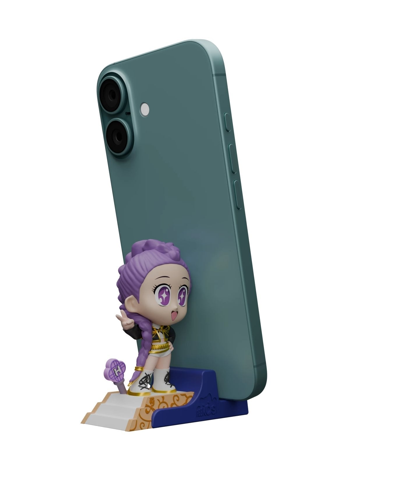 Golden Rumi Phone Stand Collectible – K-Pop Demon Hunters, Peekos