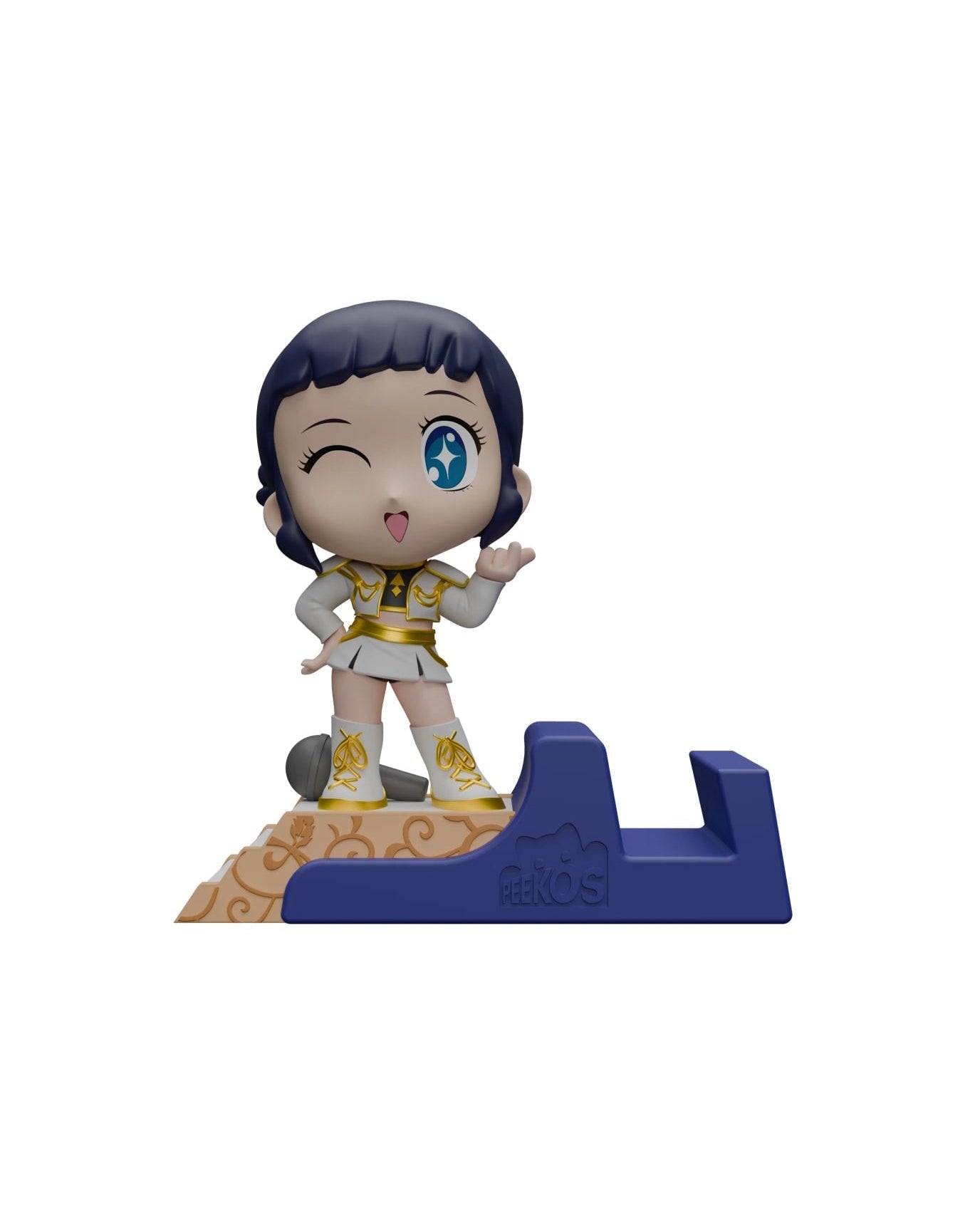 Golden Zoey Phone Stand Collectible – K-Pop Demon Hunters, Peekos