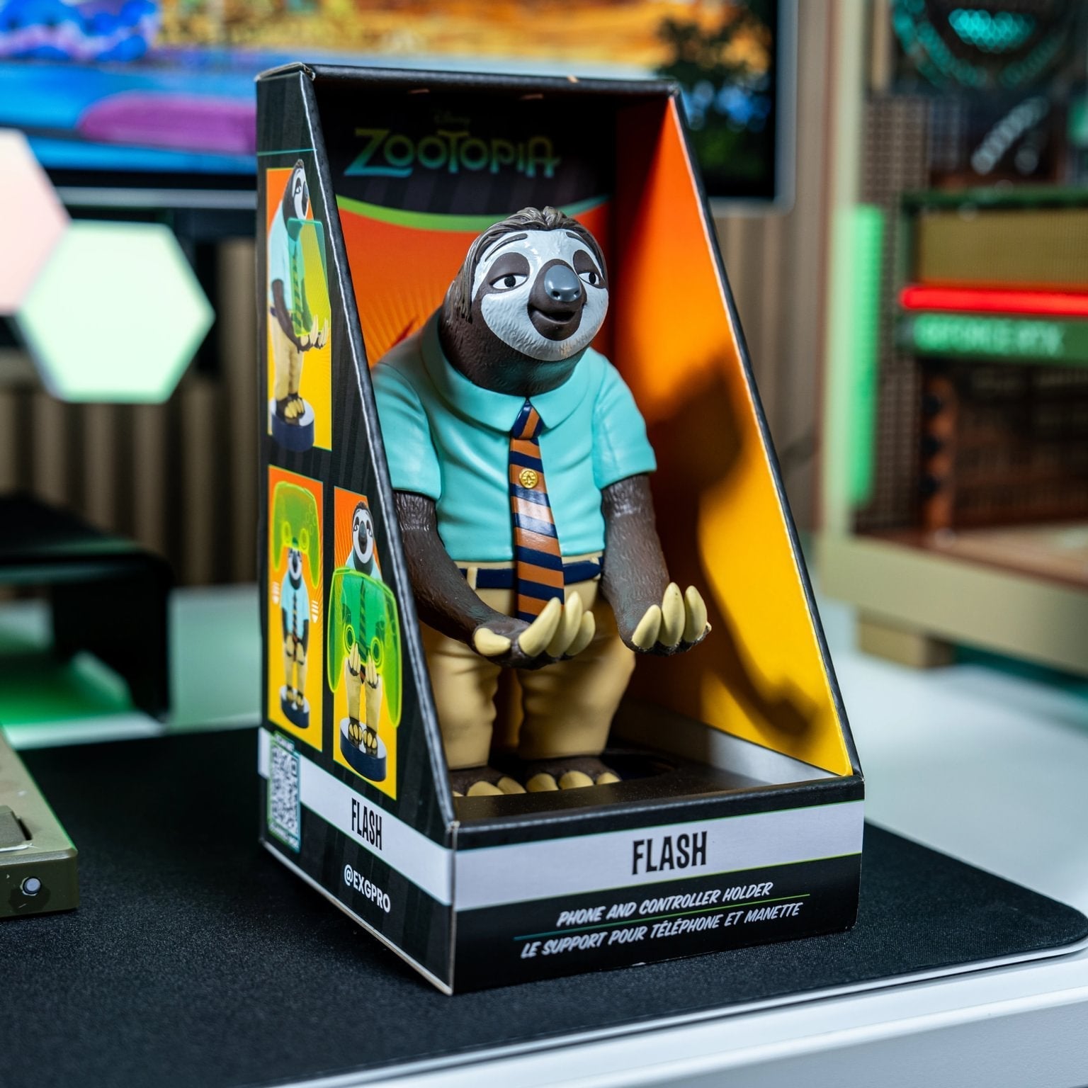 Zootopia: Flash the Sloth Cable Guys Phone Stand and Device Holder - EXG Pro